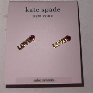 Kate Spade Love earrings
